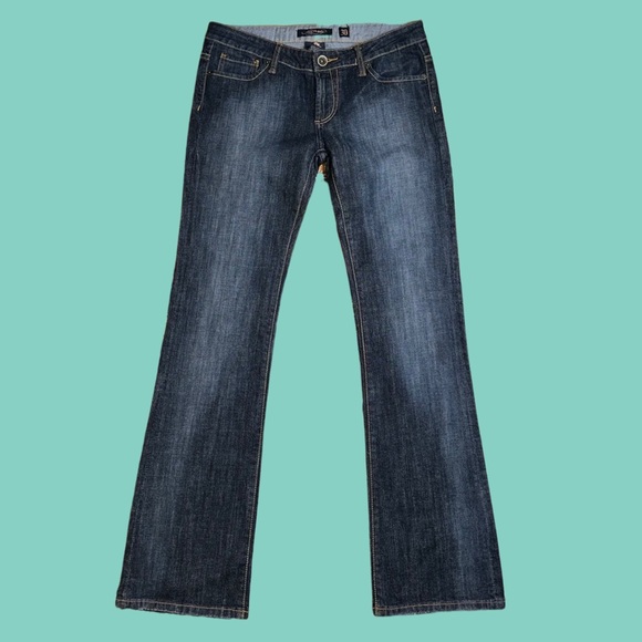 Ed Hardy Rare Crystal Encrusted Love Kills Slowly Skull Bootcut Jeans Sz. 29 NWT - Picture 4 of 14